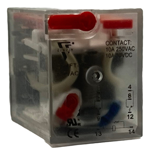 Relevador 220v Ac 10a, 8 Pines