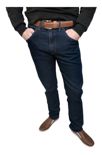 Pantalón De Jean Estilizado Semi-chupin Premium  Hombre    
