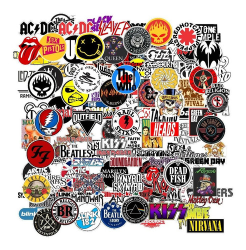 Adesivos Rock 20 Un.