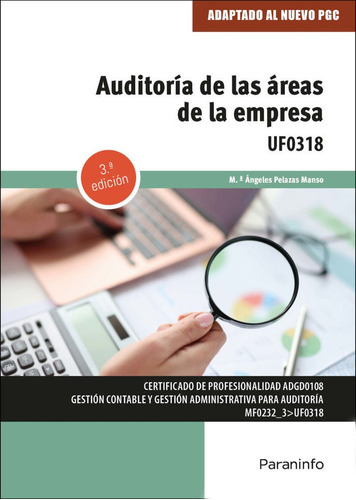 AUDITORIA DE LAS AREAS DE EMPRESA, de PELAZAS MANSO, Mª ANGELES. Editorial Ediciones Paraninfo, S.A, tapa blanda en español