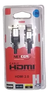 Cable Hdmi A Mini Hdmi Netcom De 2 Metros 4k 60hz V2.0
