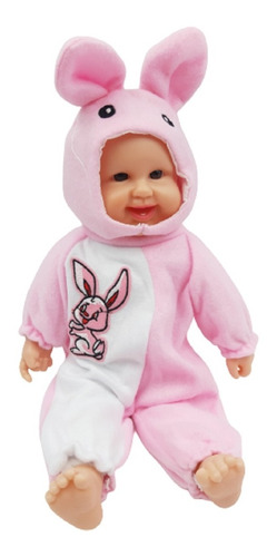 Bebe Guagua Happy Baby Conejitas Rien A Carcajadas 40cm Apx