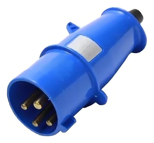 Cabo Pp 4 X 01.00mm 10mt + Plug Acopl 3p+t 16a Steck 1ºlinha Cobertura Preto