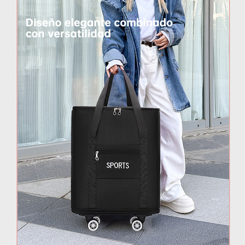 Maleta Deportiva Viaje Bolsa Mochila Gym Duffel Con Ruedas