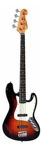Bajo Electrico Sx Sjb62 Jazz Bass Vintage Series Sunburst 3 Diestro Marrón Gloss 4