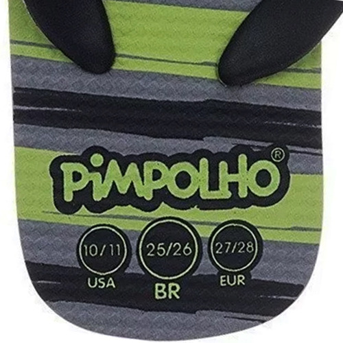 Imagem 5 de 5 de Chinelo Infantil Menino Pimpolho Listra 25 Ao 32