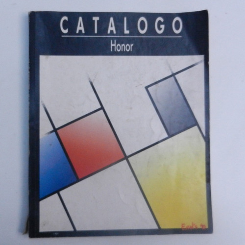 Antiguo Catalogo Honor Errols, Ed. Errols 90