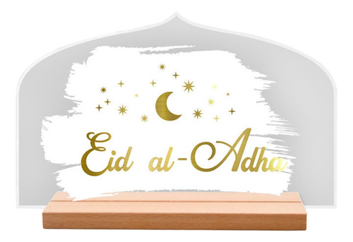 Letrero De Mesa Eid Al Adha, Decoración Ramadán Eid