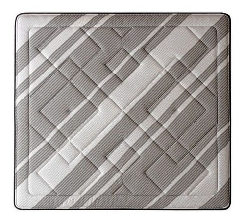 Imagen 2 de 3 de Colchón 2 plazas de resortes Rosen Driven blanco y gris claro y negro - 150cm x 200cm x 32cm