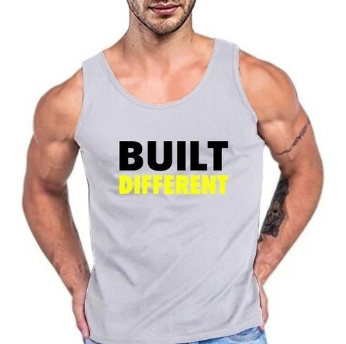 Polera Build Different Yellow Crossfit Gimnasio Luchador 