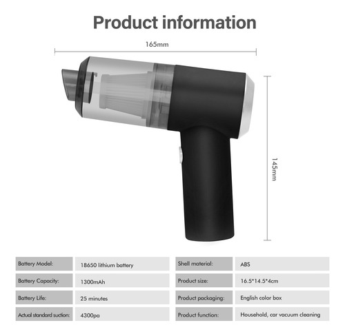 Aspirador De Mano Portátil Inalámbrica Para Hogar/automóvil
