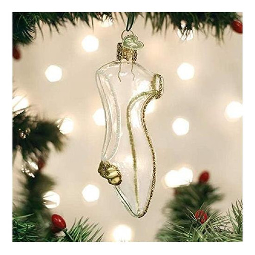 Adorno De La Zapatilla De Cenicientas De Navidad Del Viejo M