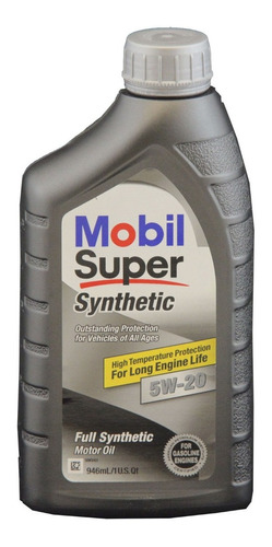 Aceite Sintetico Mobil Super 5w-20 Caja Con 6 De  946 Ml.