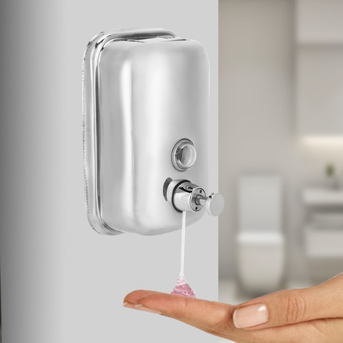 Dispensador De Jabón De Pared De Acero Inoxidable De 500 Ml