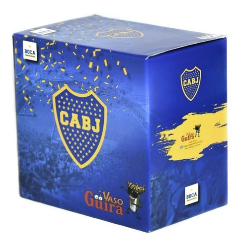 Vaso Guira Boca Jrs Oficial Con Raspador Cumbia - Full