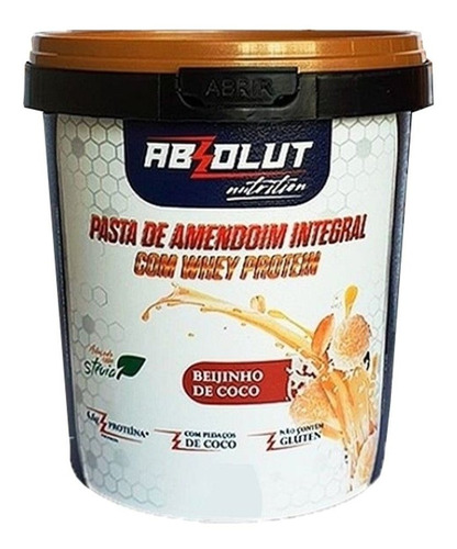 Absolut pasta de amendoim beijinho de coco  1kg