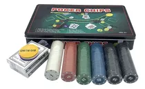 Comprar Set De Poker 300 Fichas + Cartas + Paño + Caja De Metal