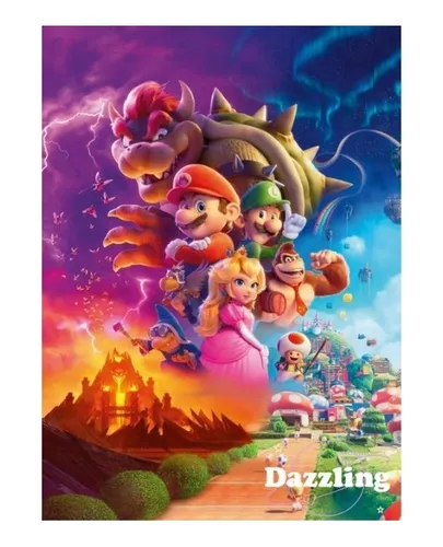 comprar Bordado Pintura Diamante-nintendo Mario Bros4 Cuadrado 20x25