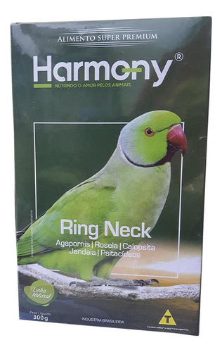 Ração Harmony Birds Ring Neck Natural Super Premium 300g