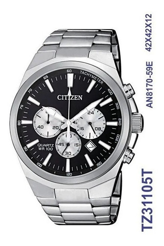 Relógio Masculino Citizen Tz31105t Aço Inoxidável Prata