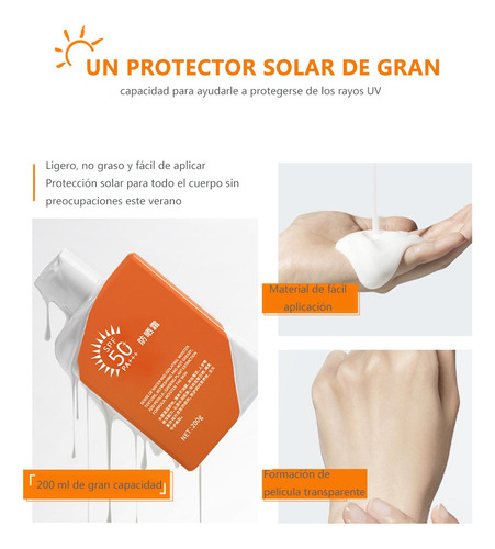 Verano Refrescante Facial Spf50+ Protector Solar 200g