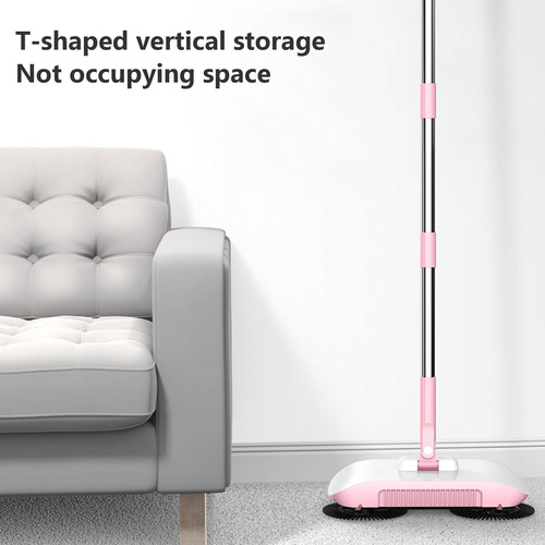 Barredor De Piso De Empuje De Mano,trapeador(rosa)