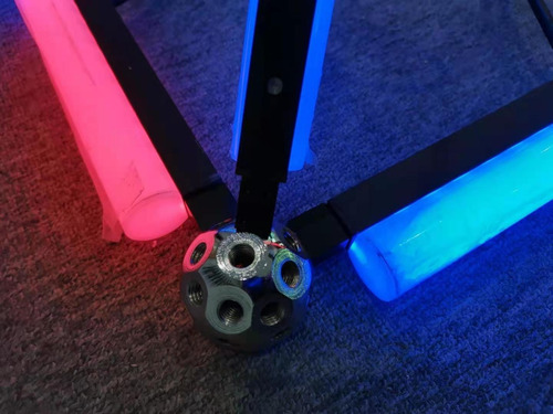 Conector Bola 26 Orificios Para Tubo Luz Led Rgb 360 Dj Bar