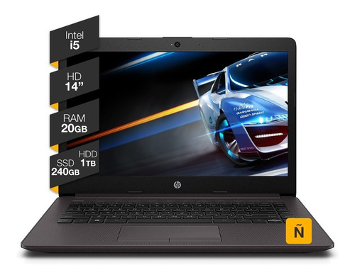 Imagen 1 de 4 de Notebook Hp Intel I5 20gb Ram 1 Tb Hdd 240gb Ssd 14p Win10