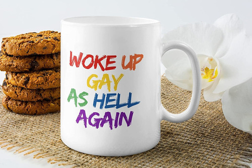 Generic Taza De Café Gay, Despertó Gay As Hell, Divertida Ta