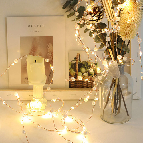 Mini Cable De Cobre Led Light String Alimentado Por Batería
