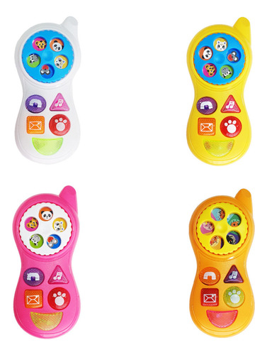 Teléfono Celular Juguete Musical Animale Bebe Niño + Bateria