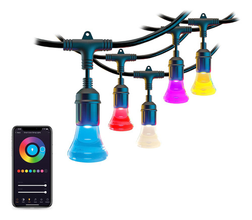 Atomi Smart Cadena De Luces Que Cambian De Color: 48 Pies, .