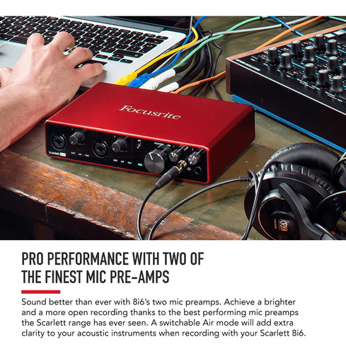 Interfaz De Audio Focusrite Scarlett 8i6 3rd Gen Usb