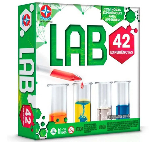Jogo Kit De Experiências Químicas Lab 42 Estrela
