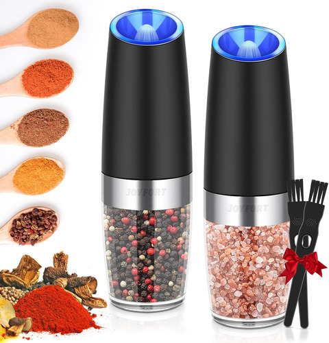 Gravity Electric Salt And Pepper Grinder Set, Automatic Pepp