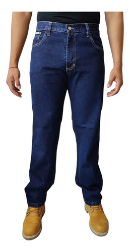 Pantalón Hombre D' Fashion Recto Mezclilla 5 Bolsillos