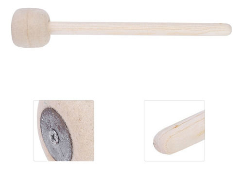 Maza Para Batería Bass Stick Lana Felt Head Percussion
