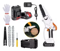 Comprar Mini Motosierra Eléctrica 6p + 2 Baterías 21v + 2 Cadenas 