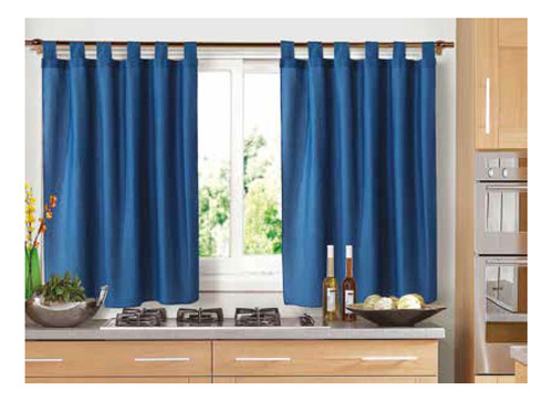 Cortinas Ambiente O Cocina Madras Cortas Presillas Trinagulo