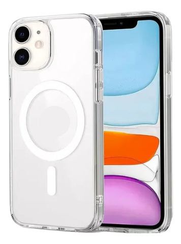 Funda Magnética Transparente + Usb C Para Iphone 11 12 13 14 Transparente Iphone 11