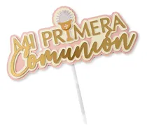 Comprar Cake Topper Primera Comunión Letrero Primera Comunión