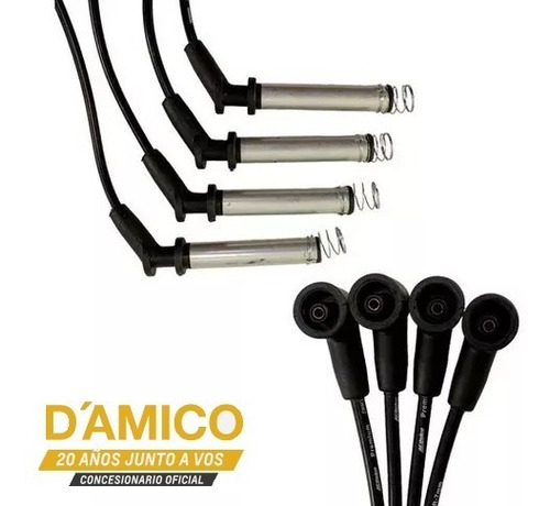 Imagen 5 de 8 de Kit Cables + Bujías Acdelco Spin Corsa Prisma 1.4 338/677