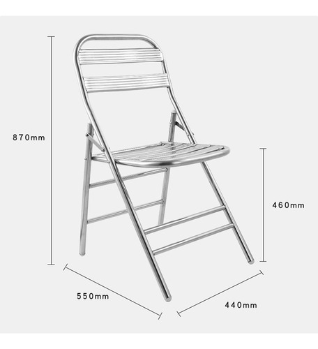 Silla Plegable De Aluminio Apta Exterior Barbacoas