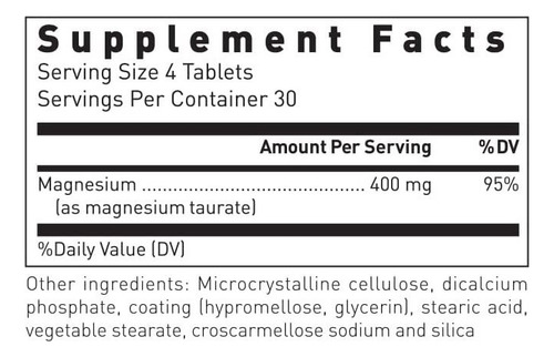 Taurato De Magnesio 400mg Dougl - - Unidad A $2296
