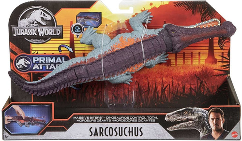 Jurassic World Primal Attack Sarcosuchus Mattel