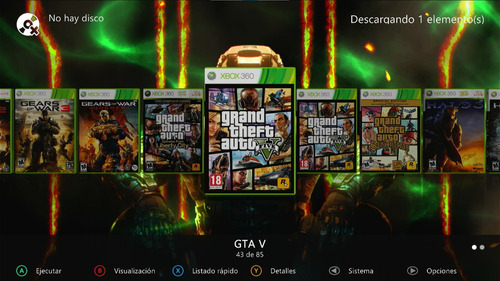 Xbox 360 Con Rgh Con 2 Controles Dd 1tb 230 Ju3gos Negro (Usado)