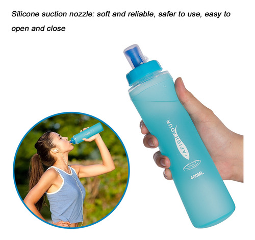 Botella De Agua Plegable Tpu Sports Para Correr