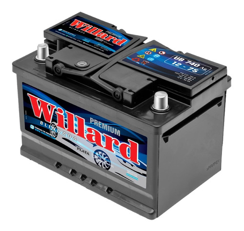 Bateria Autos Willard Ub740 12x75 Cambio Bateria Domicilio 