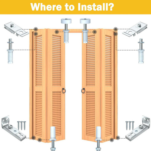 B Kit De Herrajes Para Puertas Plegables Herrajes Para
