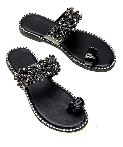 Zapatos De Mujer Color Sólido Rhinestone Tacón Bajo Para Muj